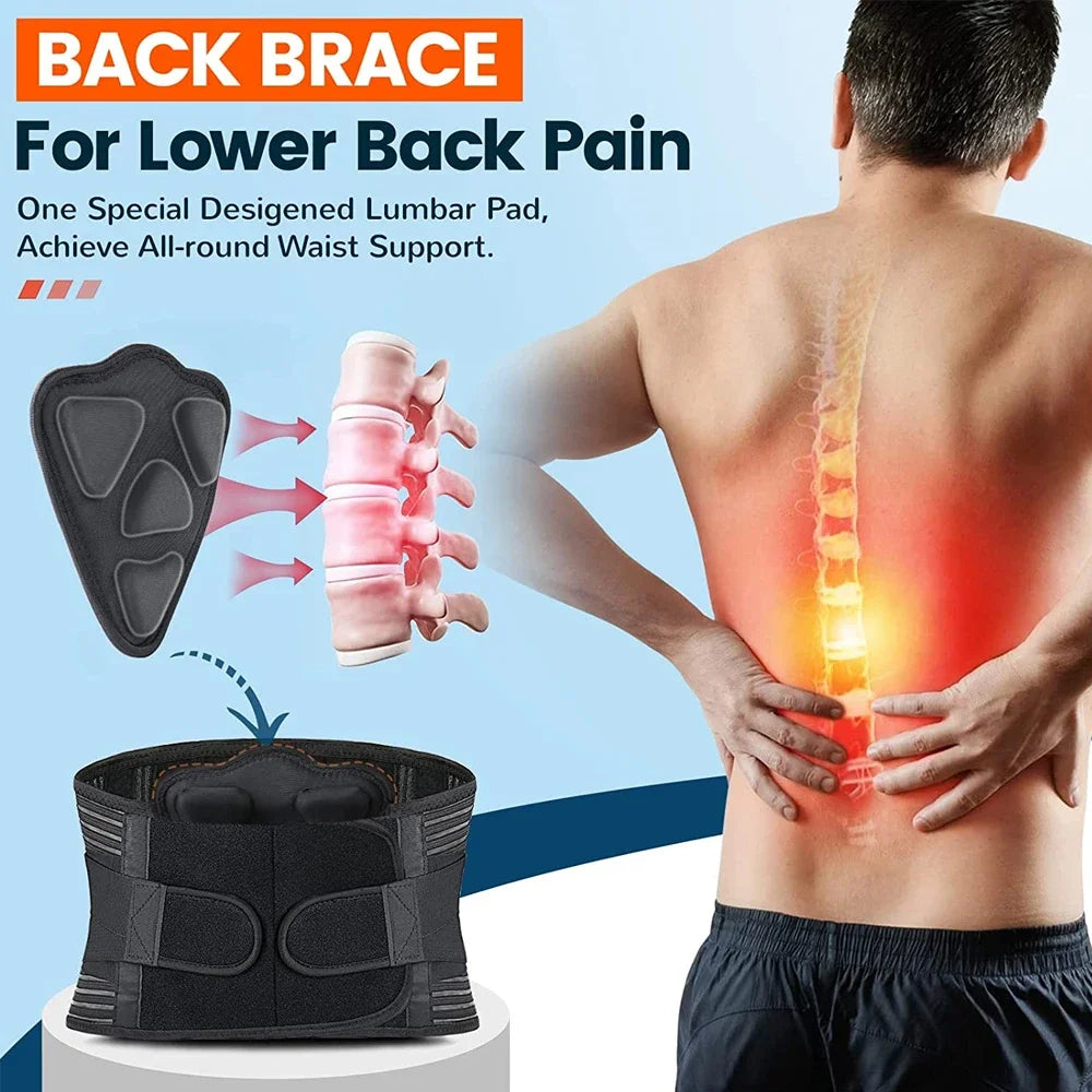 Denno’s-Support Back Belt – Adjustable weightlifting back brace for lumbar support and posture correction. Ideal for powerlifting, workouts, and back pain relief.