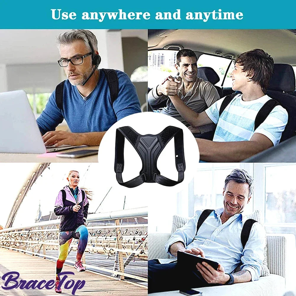 Denno's-Posture Corrector Belt – Adjustable weightlifting back brace for lumbar support and posture correction. Ideal for powerlifting, workouts, and back pain relief.