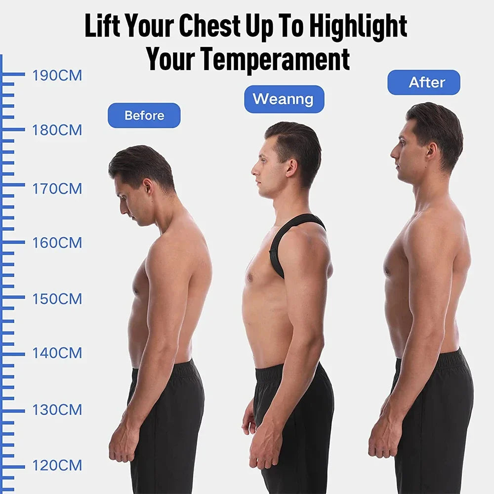Denno's-Posture Corrector Belt – Adjustable weightlifting back brace for lumbar support and posture correction. Ideal for powerlifting, workouts, and back pain relief.