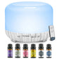 Denno’s-500ML Essential Oil Aroma Diffuser – Ultrasonic aromatherapy diffuser for essential oils. Enhances relaxation, air quality, and mood with soothing mist and LED lighting.