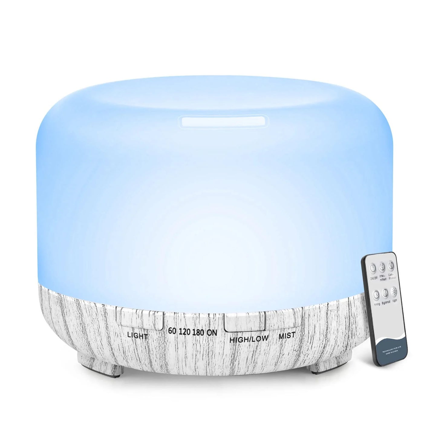 Denno’s-500ML Essential Oil Aroma Diffuser – Ultrasonic aromatherapy diffuser for essential oils. Enhances relaxation, air quality, and mood with soothing mist and LED lighting.